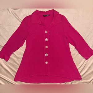 Lulu-B pink Button Down Shirt